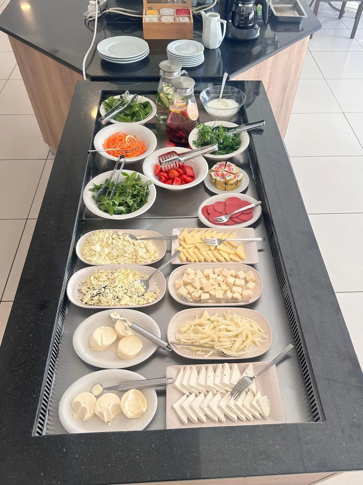 Cheese and greens varieties