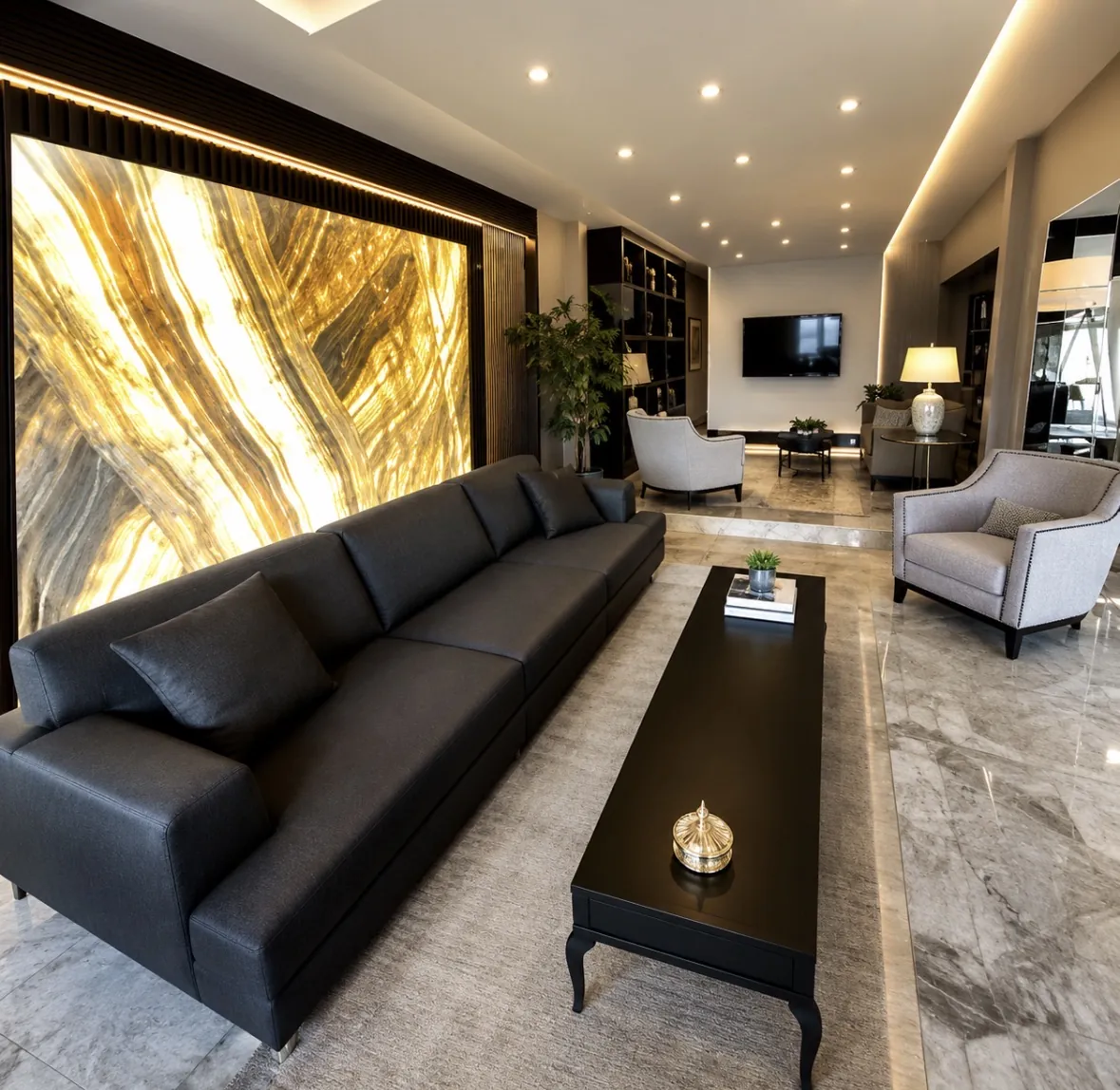 Lobby seating area