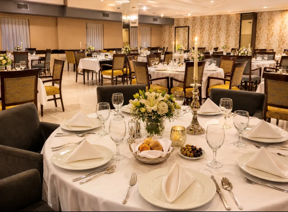 Restaurant table setup