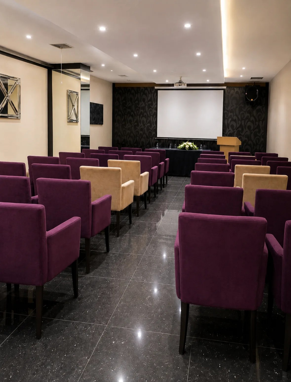 Meeting room in theatre setup