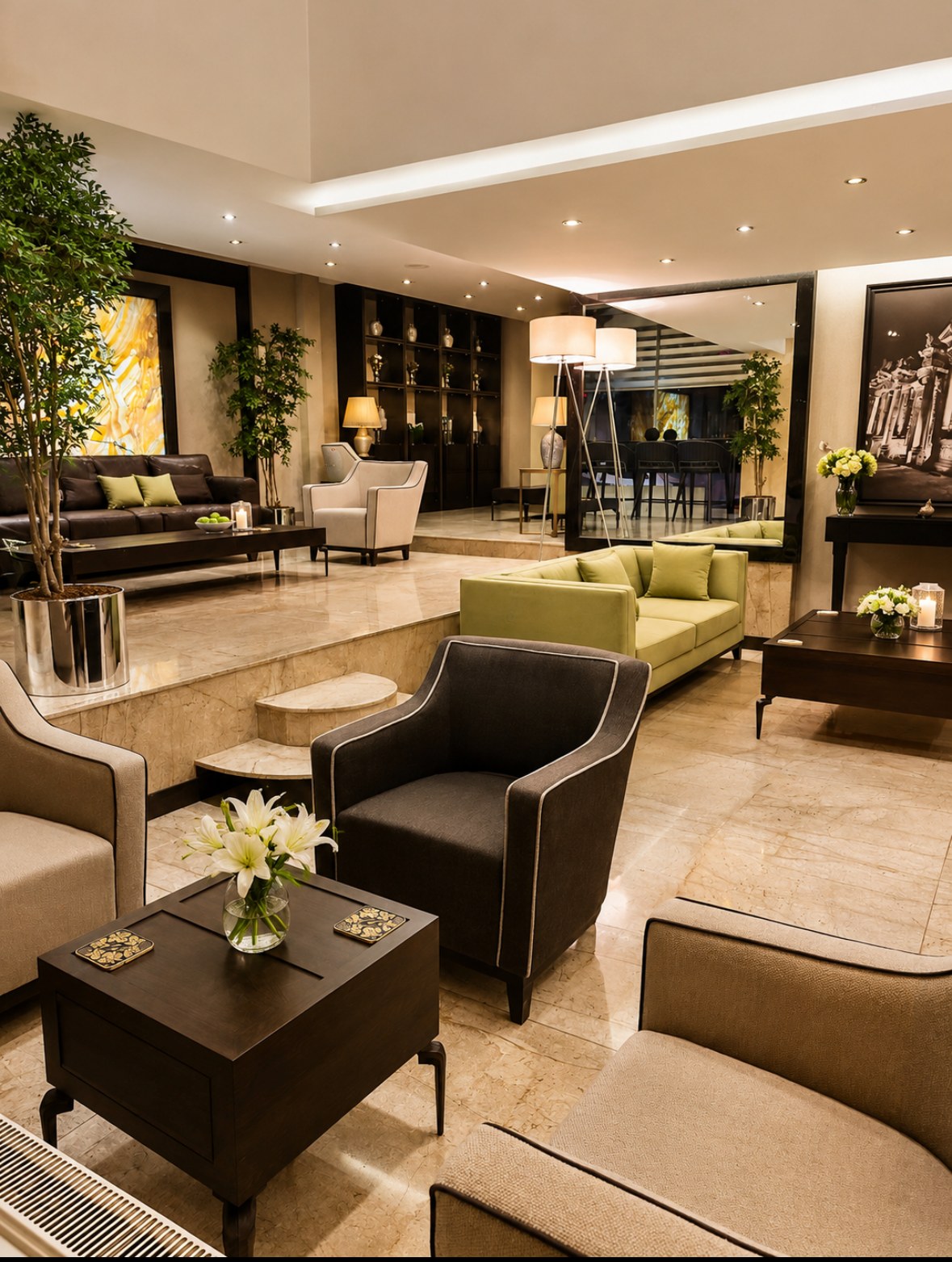 Lobby seating area